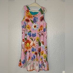 Posh Peanut sleeveless floral dress 6T